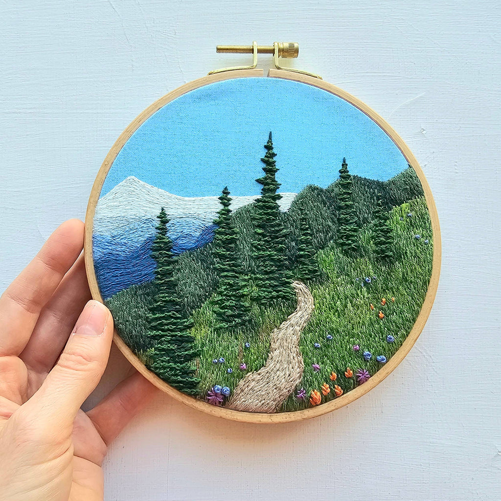 Happy Trails Hand Embroidery Kit - Stitched Modern