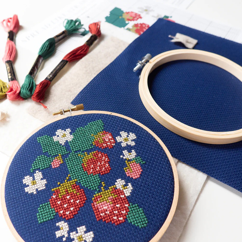 Spread Like Strawberries Cross Stitch Kit