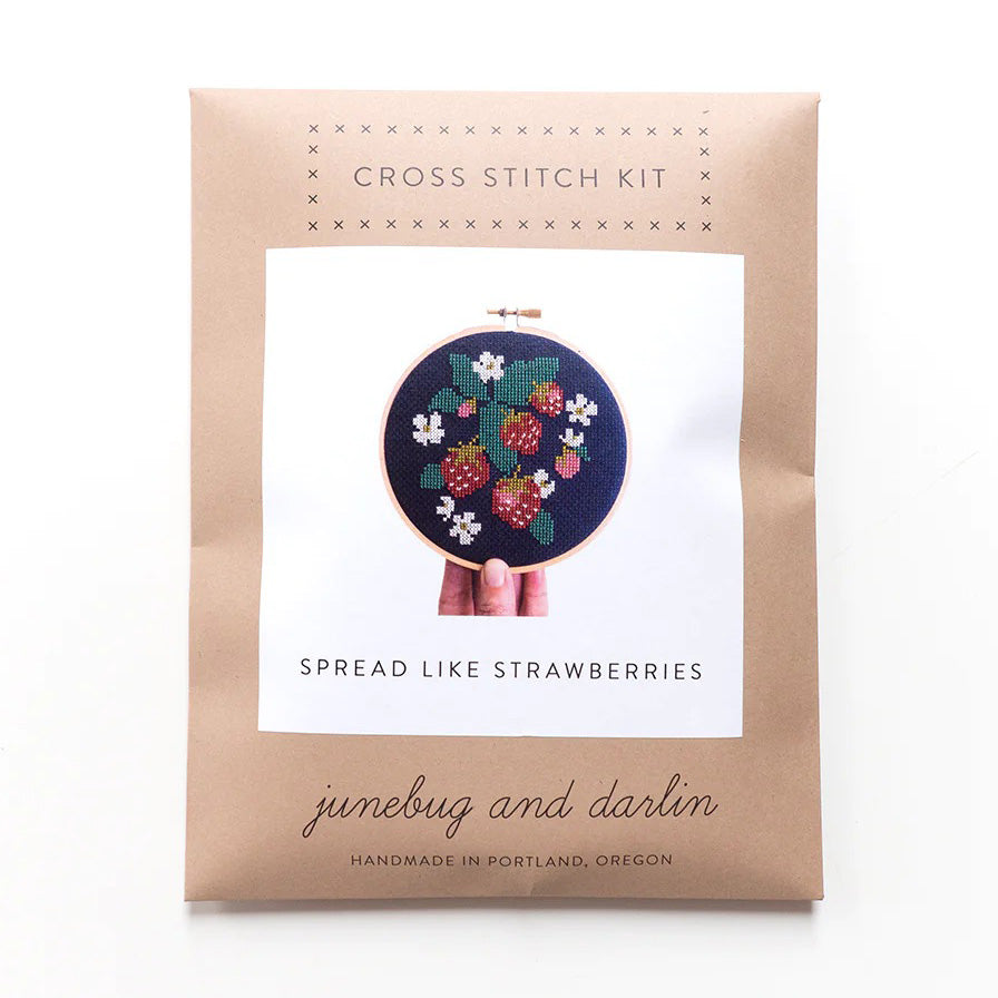 Spread Like Strawberries Cross Stitch Kit