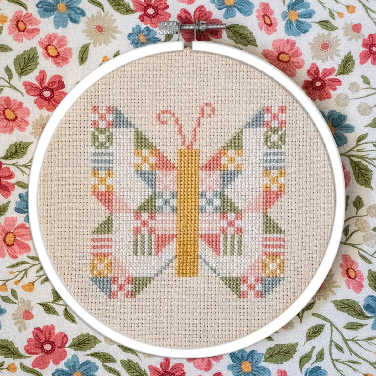 Butterfly Patch Cross Stitch Pattern