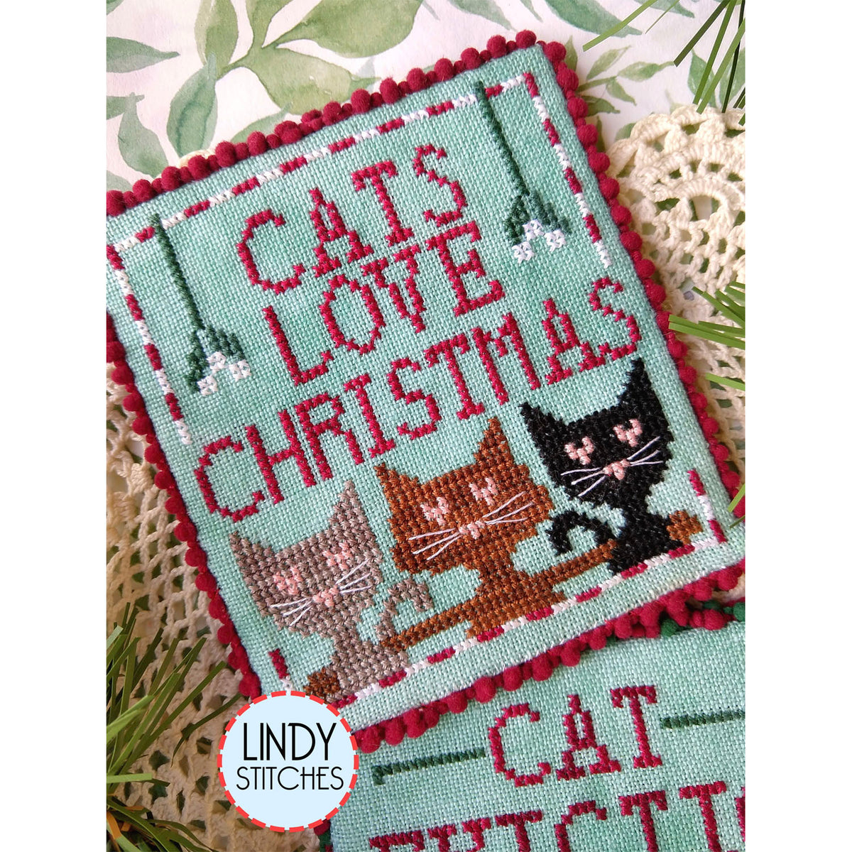Cats Love Christmas Cross Stitch Pattern