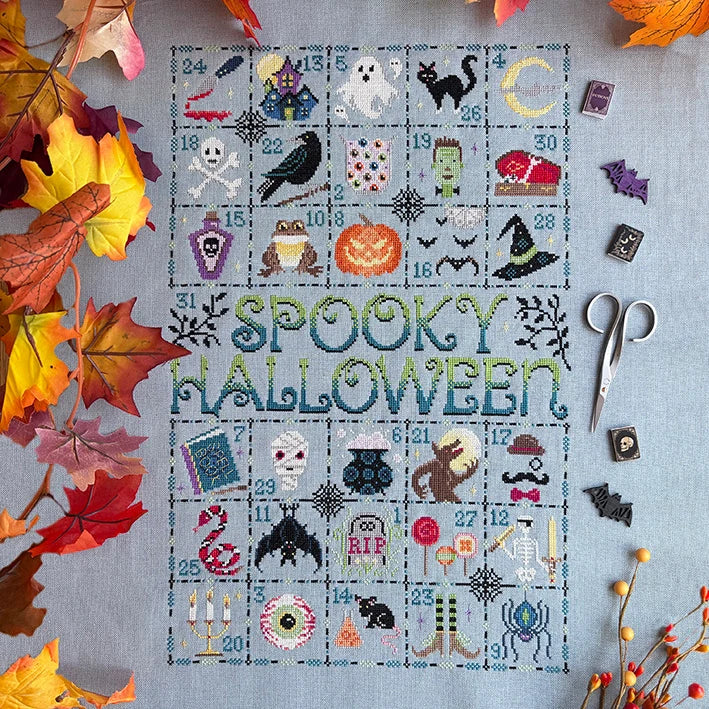 Feeling Spooky Advent Calendar Cross Stitch Pattern