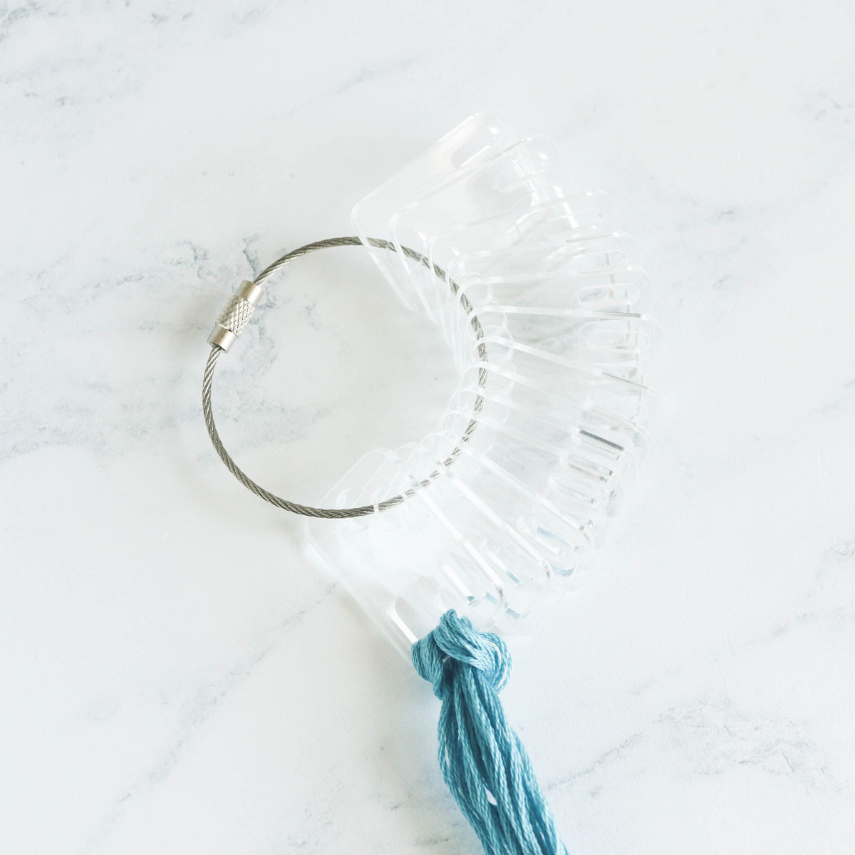 Clear Acrylic Embroidery Floss Drops