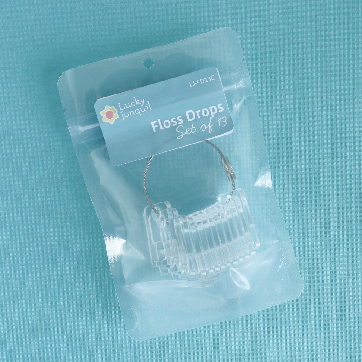 Clear Acrylic Embroidery Floss Drops