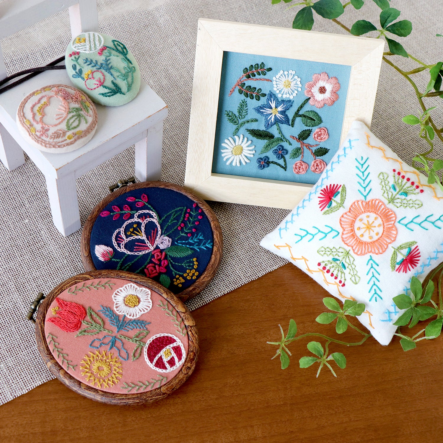Stitch Garden Sampler, Easy Embroidery Kit for Beginners — Julias