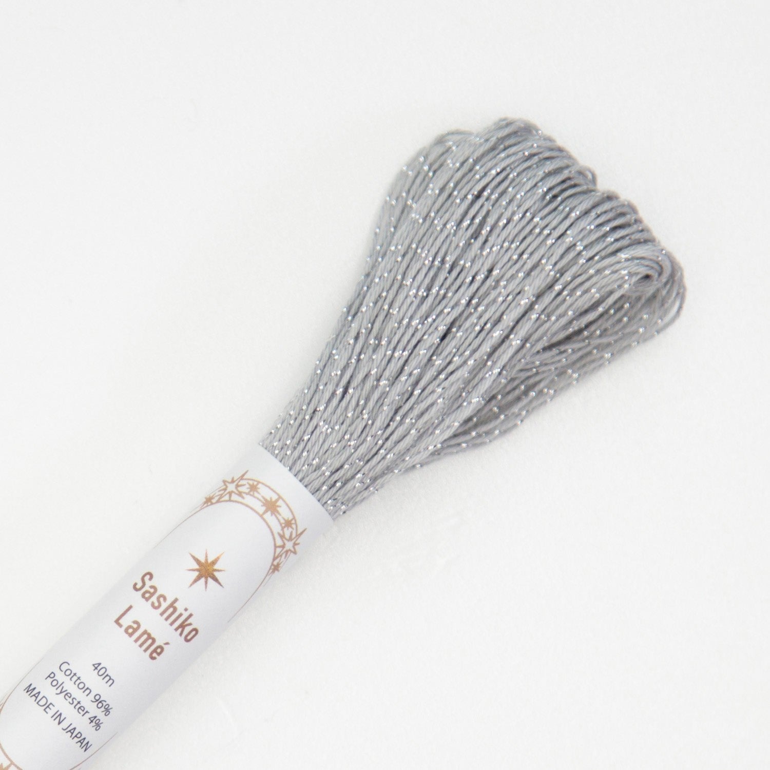 Japanese Lamé Sashiko Thread - Cloud (#SL3)-Stitched Modern