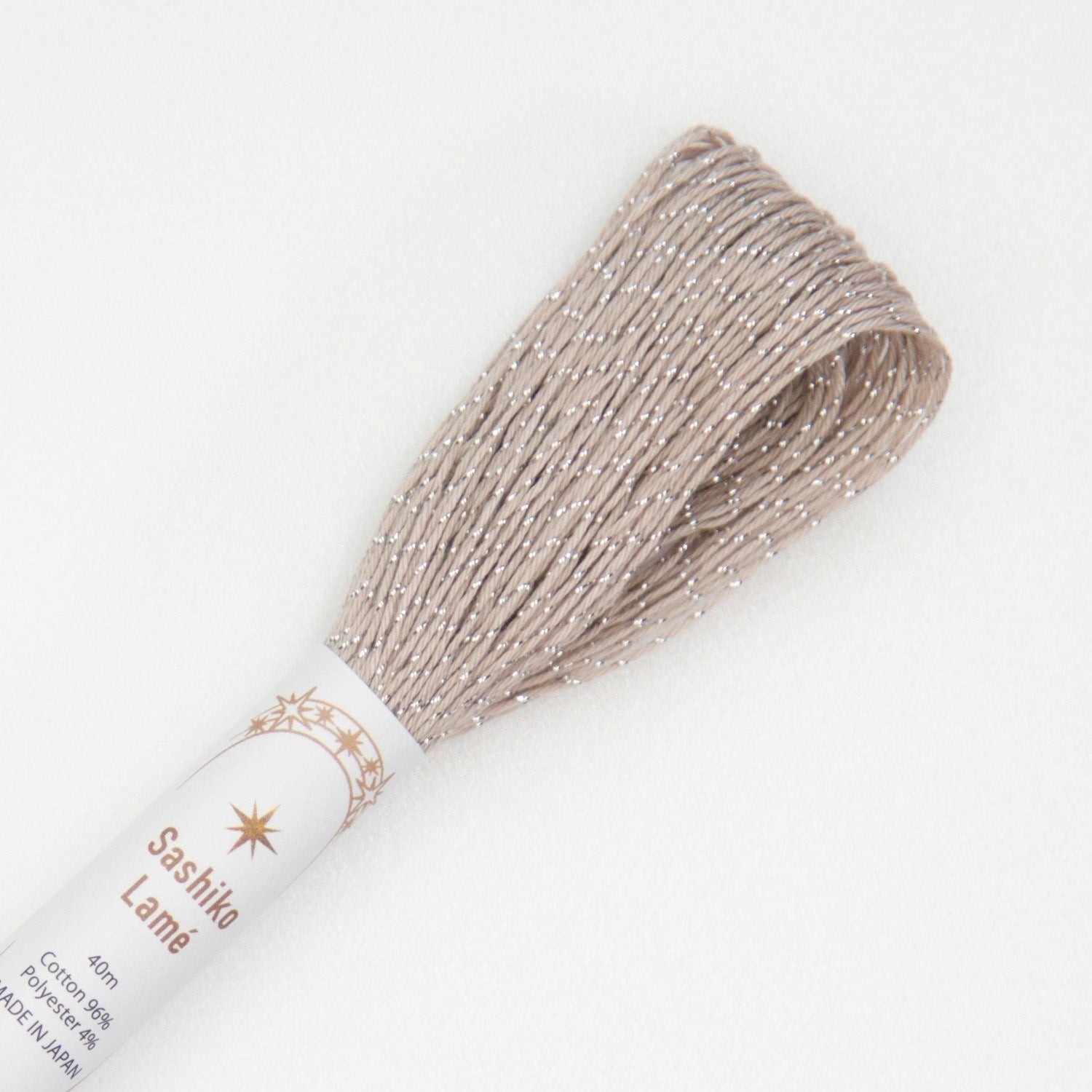 Japanese Lamé Sashiko Thread - Ecru (#SL4)-Stitched Modern