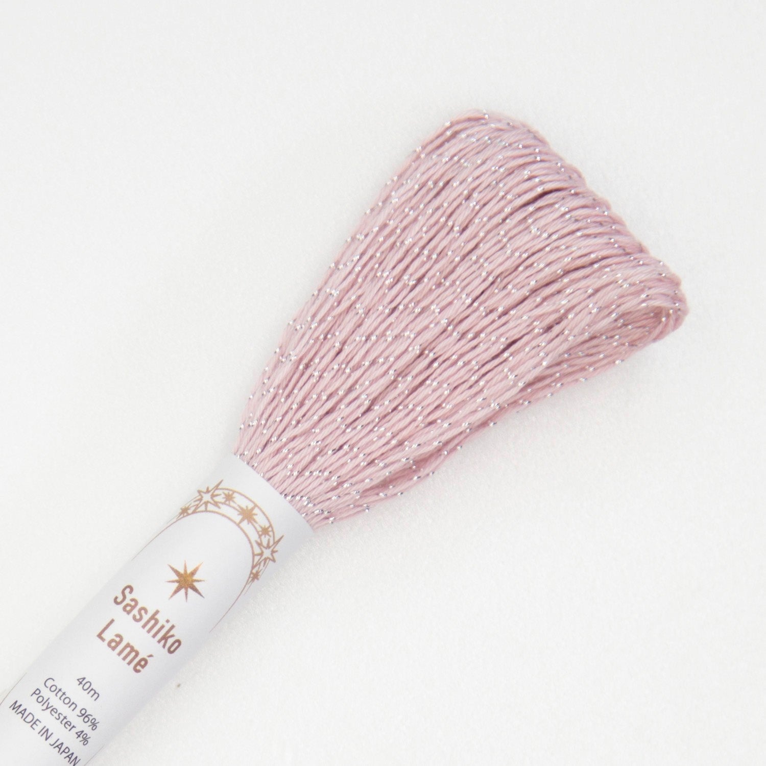 Japanese Lamé Sashiko Thread - Flamingo (#SL5)-Stitched Modern