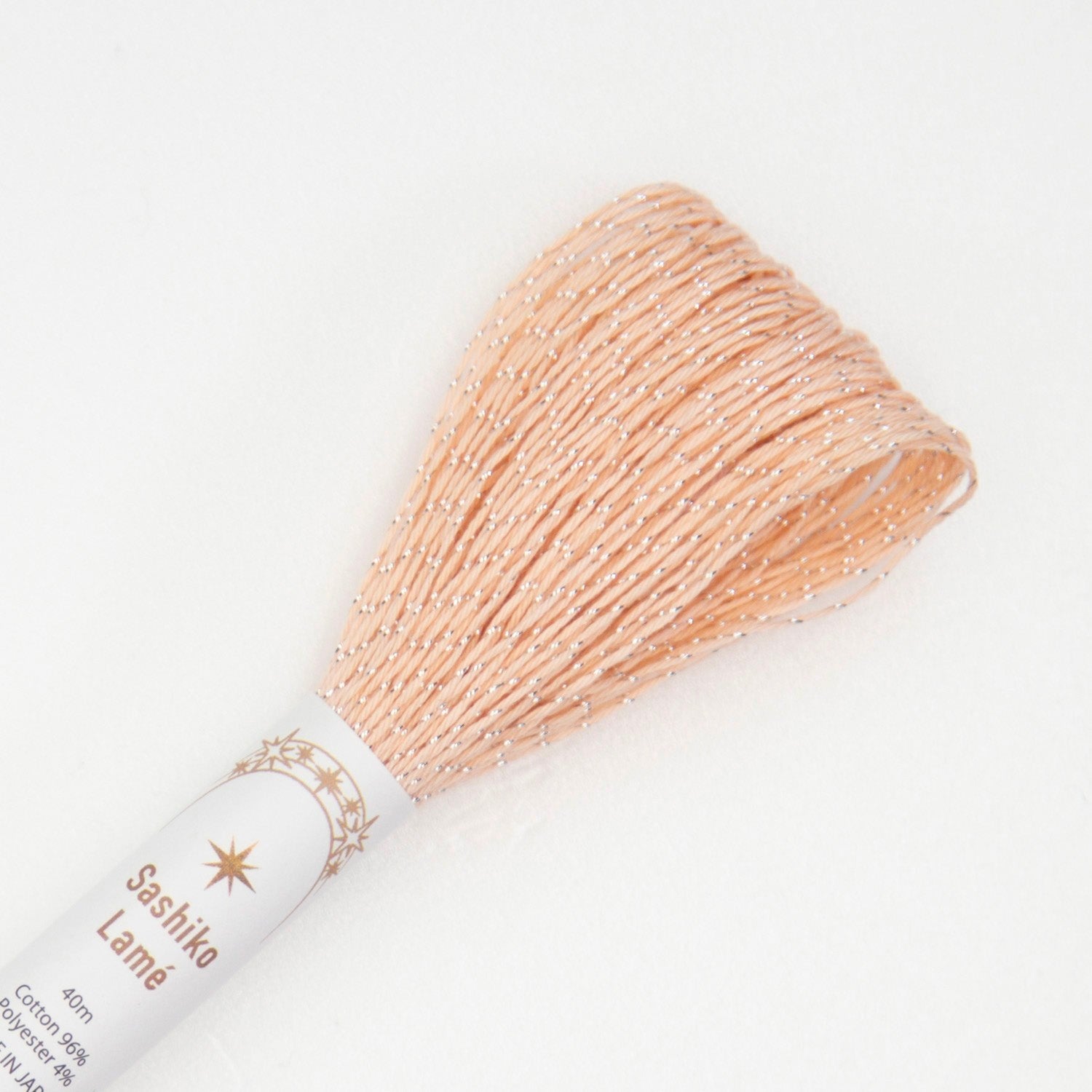Japanese Lamé Sashiko Thread - Salmon (#SL6)-Stitched Modern