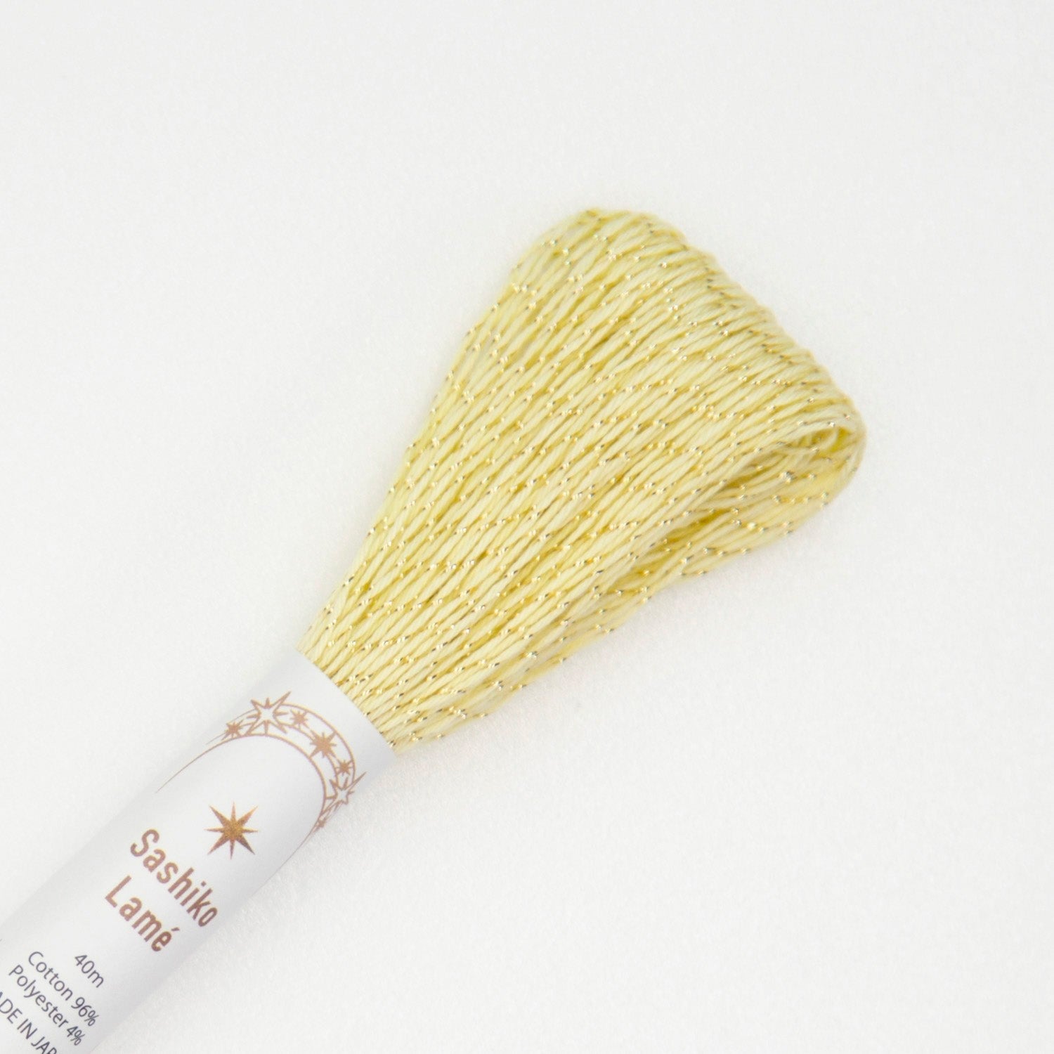 Japanese Lamé Sashiko Thread - Butter (#SL7)-Stitched Modern