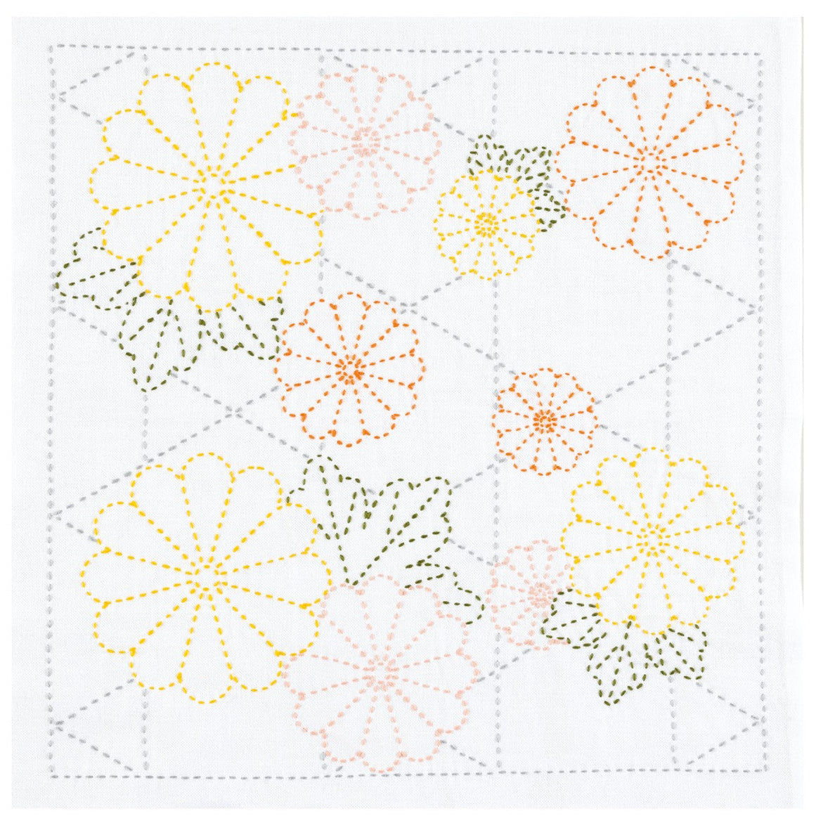 Chrysanthemum Sashiko Embroidery Kit