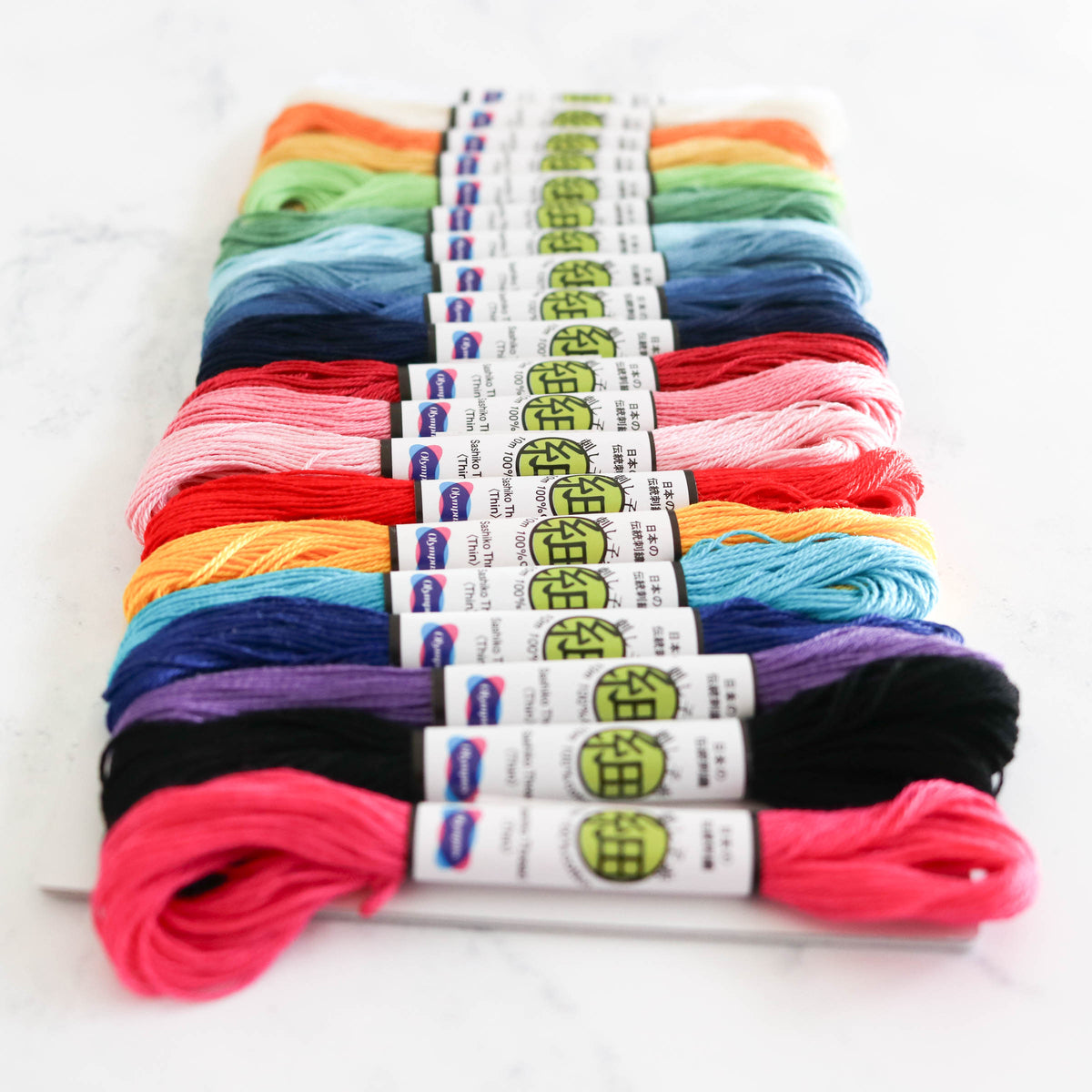 Thin Sashiko Thread Mini Skein Collection-Stitched Modern