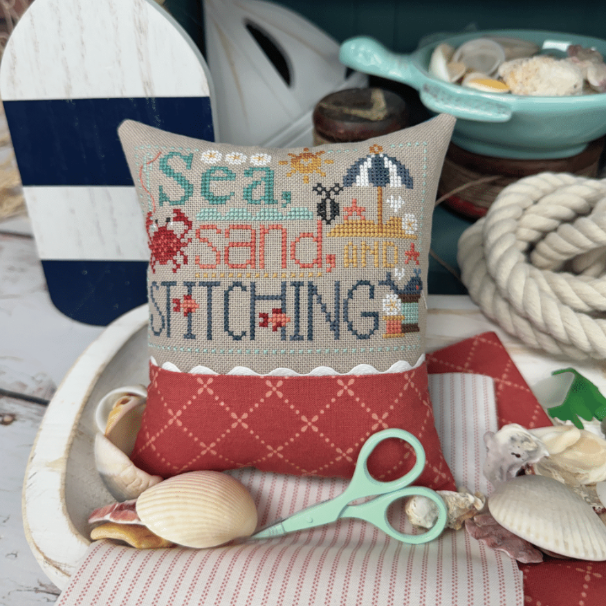 Sea, Sand, and Stitching Cross Stitch Pattern