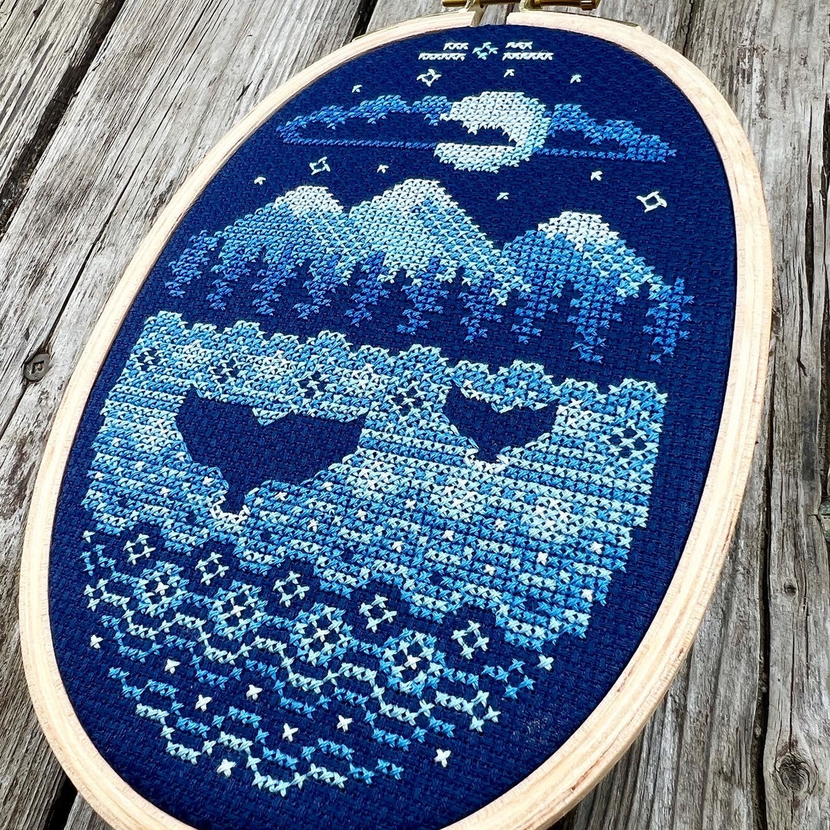 Moonlight Cove Cross Stitch Pattern