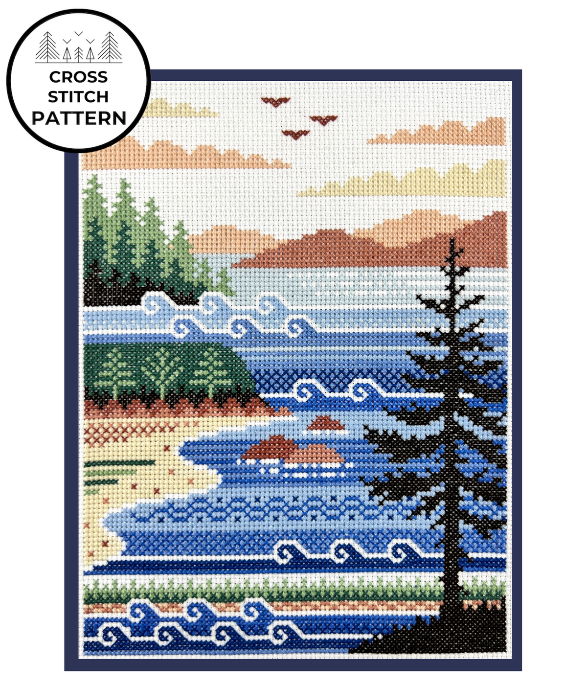 Ecoregions Cross Stitch Pattern Collection - Northeastern Coastal Zone
