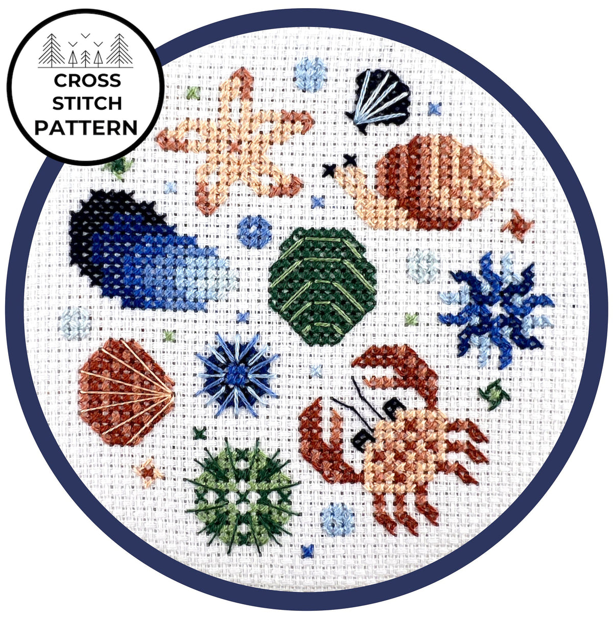 Ecoregions Cross Stitch Pattern Collection - Northeastern Coastal Zone