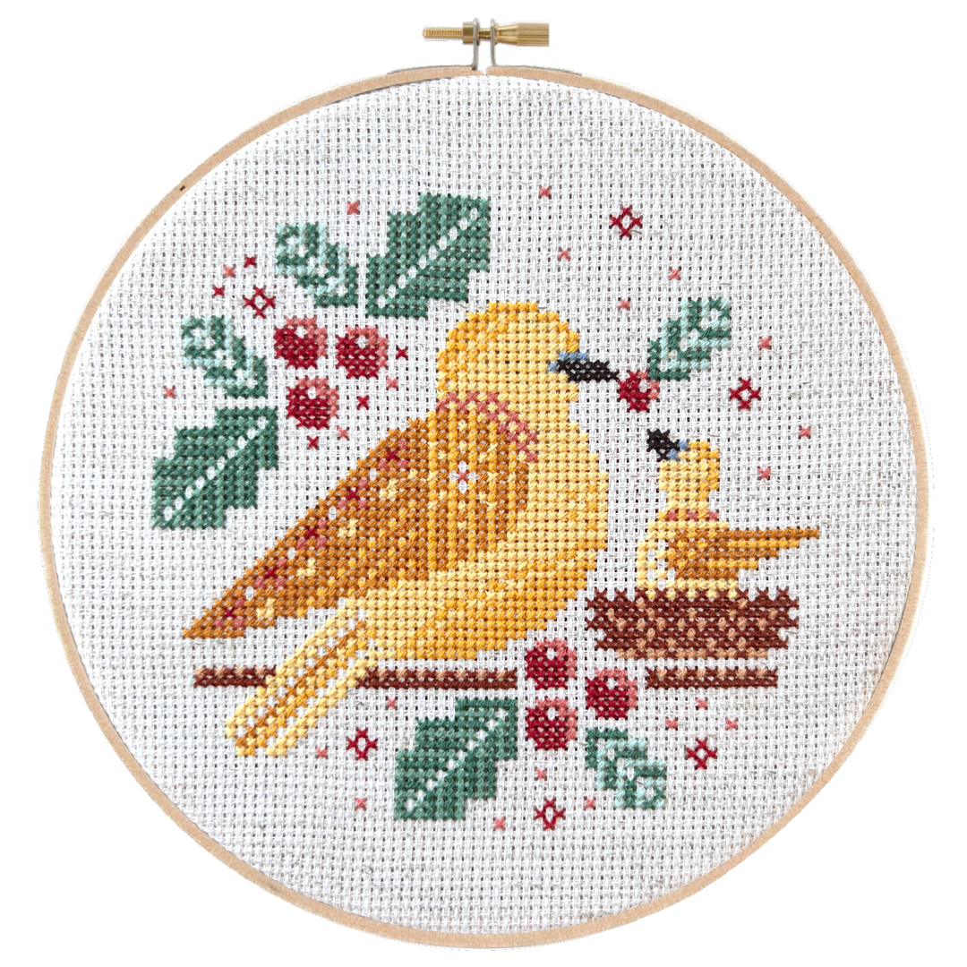 Turtle Doves Cross Stitch Pattern