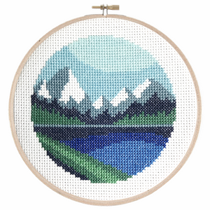Blue Mountains Cross Stitch Pattern