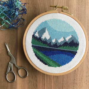Blue Mountains Cross Stitch Pattern