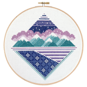 Frozen Peaks Cross Stitch Pattern