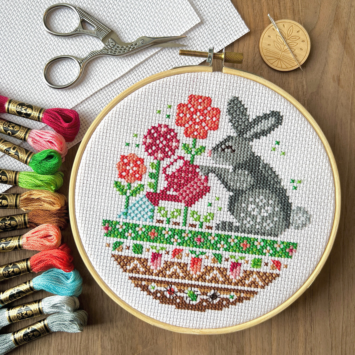 Mr Green Thumb Cross Stitch Pattern