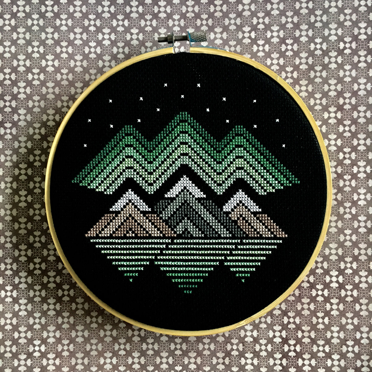 Northern Lights Cross Stitch Pattern