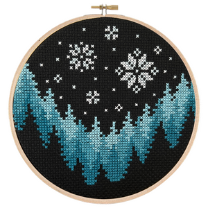 Snowy Woods Cross Stitch Pattern