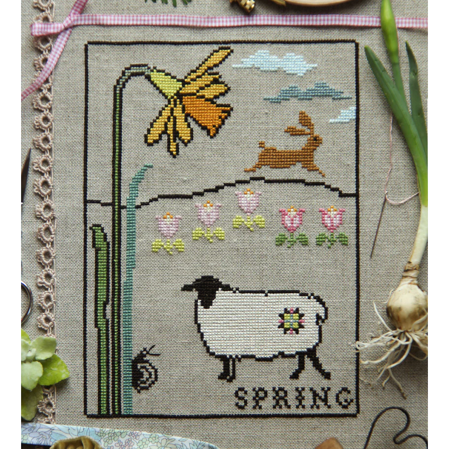 Whan That Aprille Cross Stitch Pattern