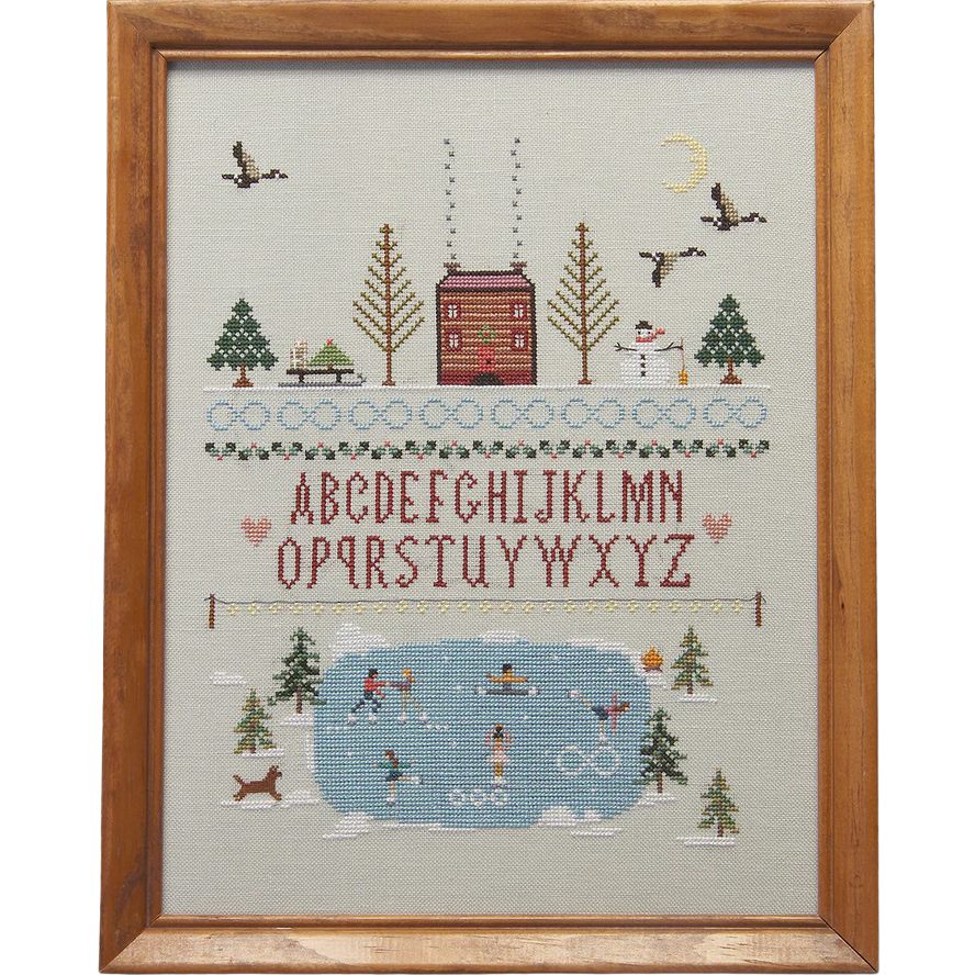 Evening Skate Cross Stitch Pattern