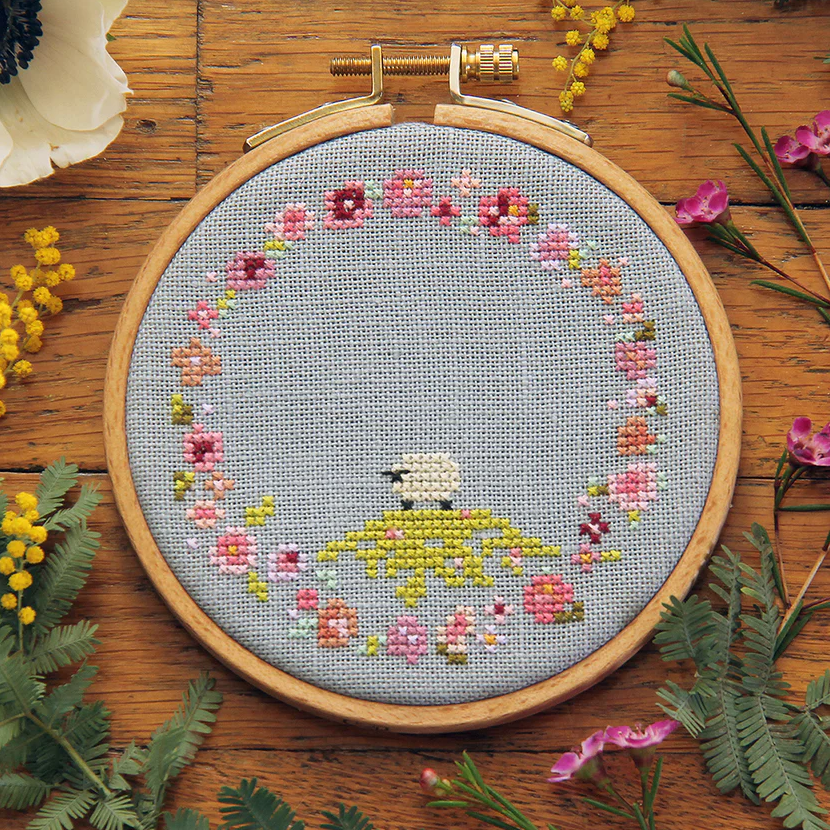 Spring Ring Cross Stitch Pattern