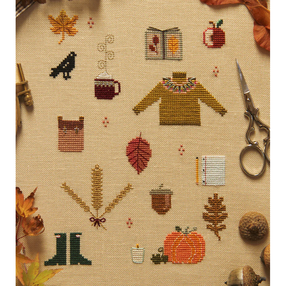 Things of Autumn Cross Stitch Pattern