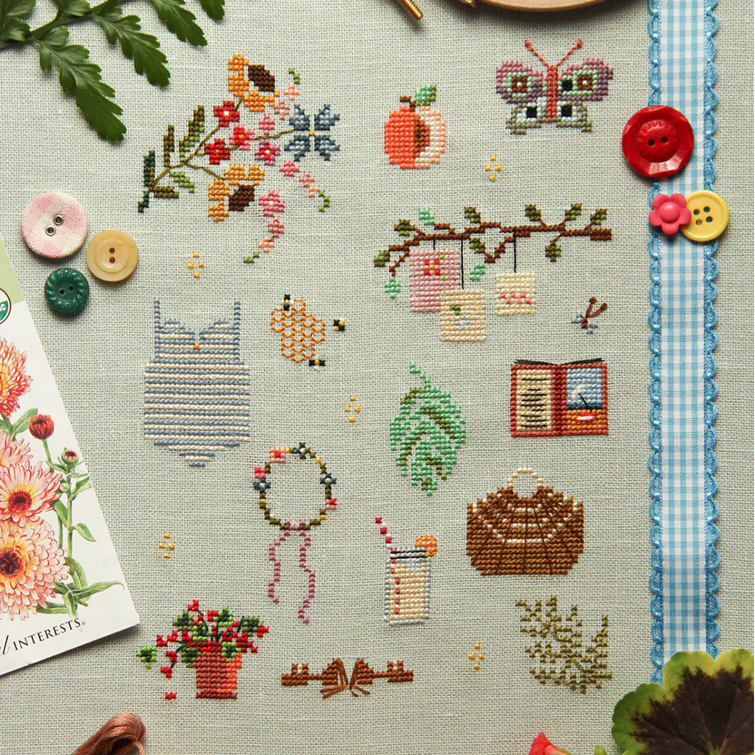 Things of Summer Cross Stitch Pattern