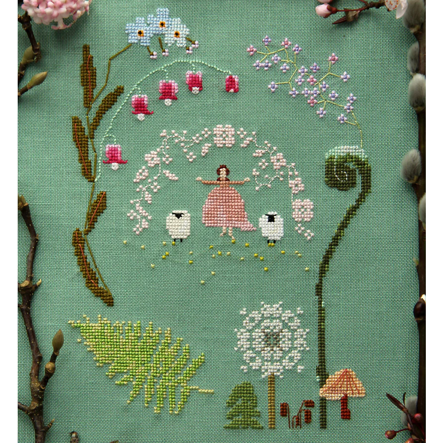 Time of Flowers Cross Stitch Pattern