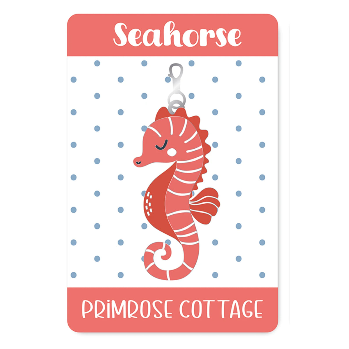 Seahorse Zipper Charm