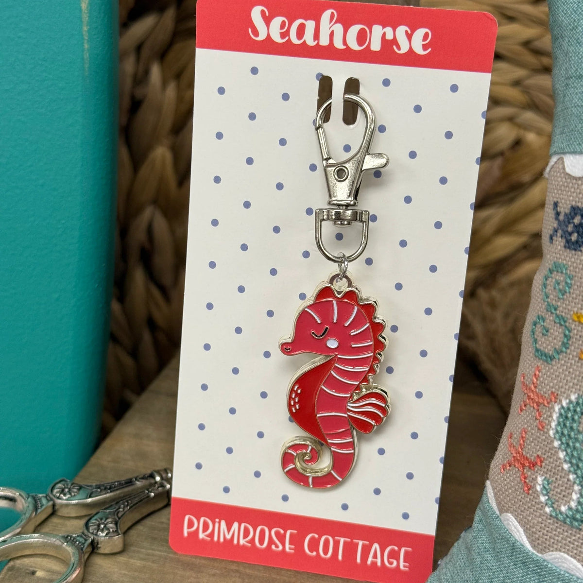 Seahorse Zipper Charm