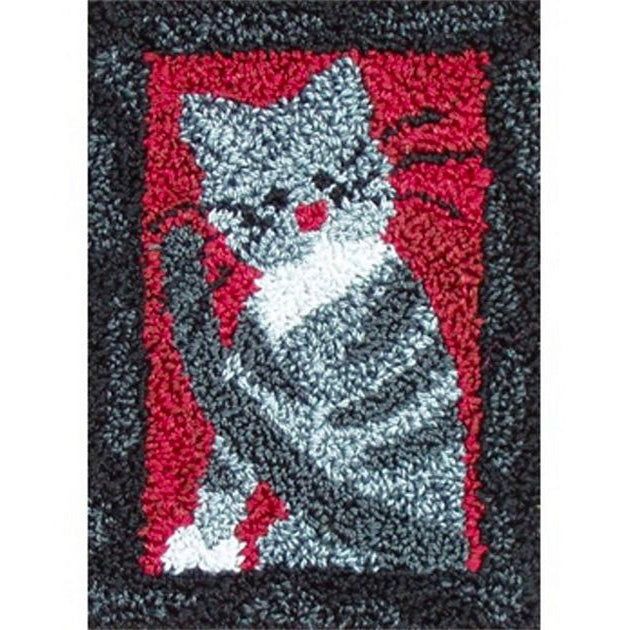 Small Cat Punch Needle Embroidery Kit