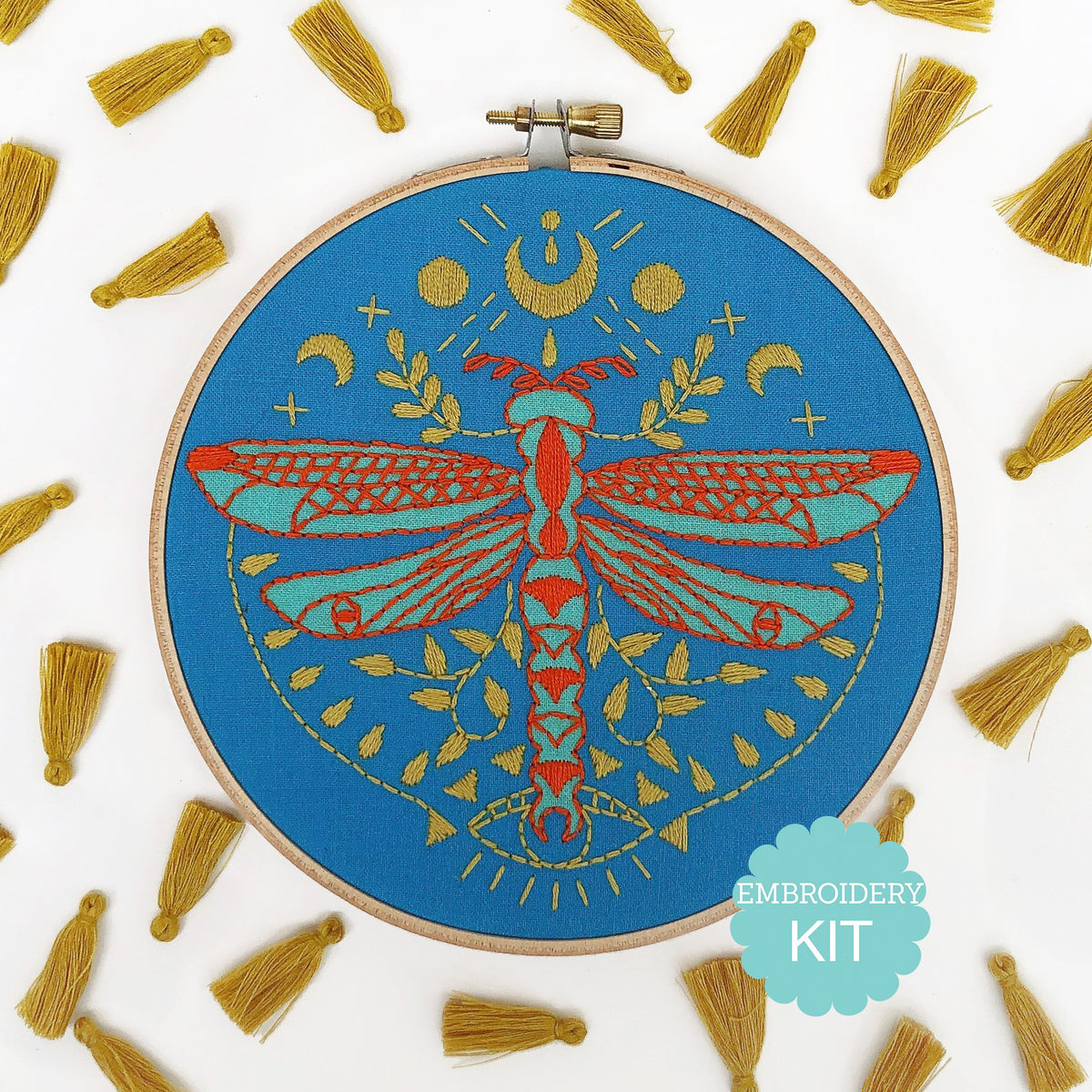 Mystic Dragonfly Hand Embroidery Kit