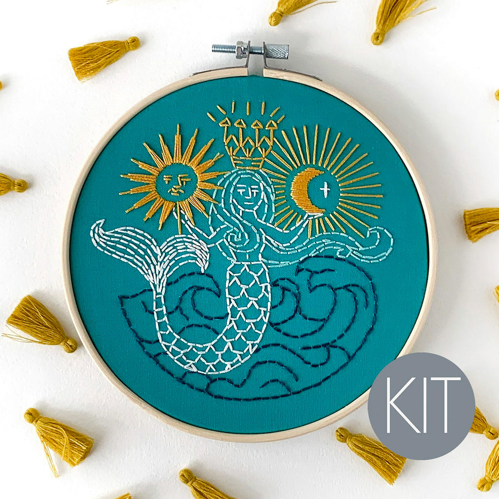 Peacock embroidery kit — rikrack