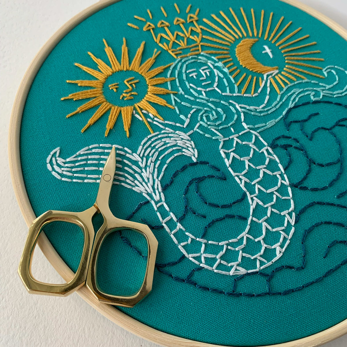 Mermaid Hand Embroidery Kit