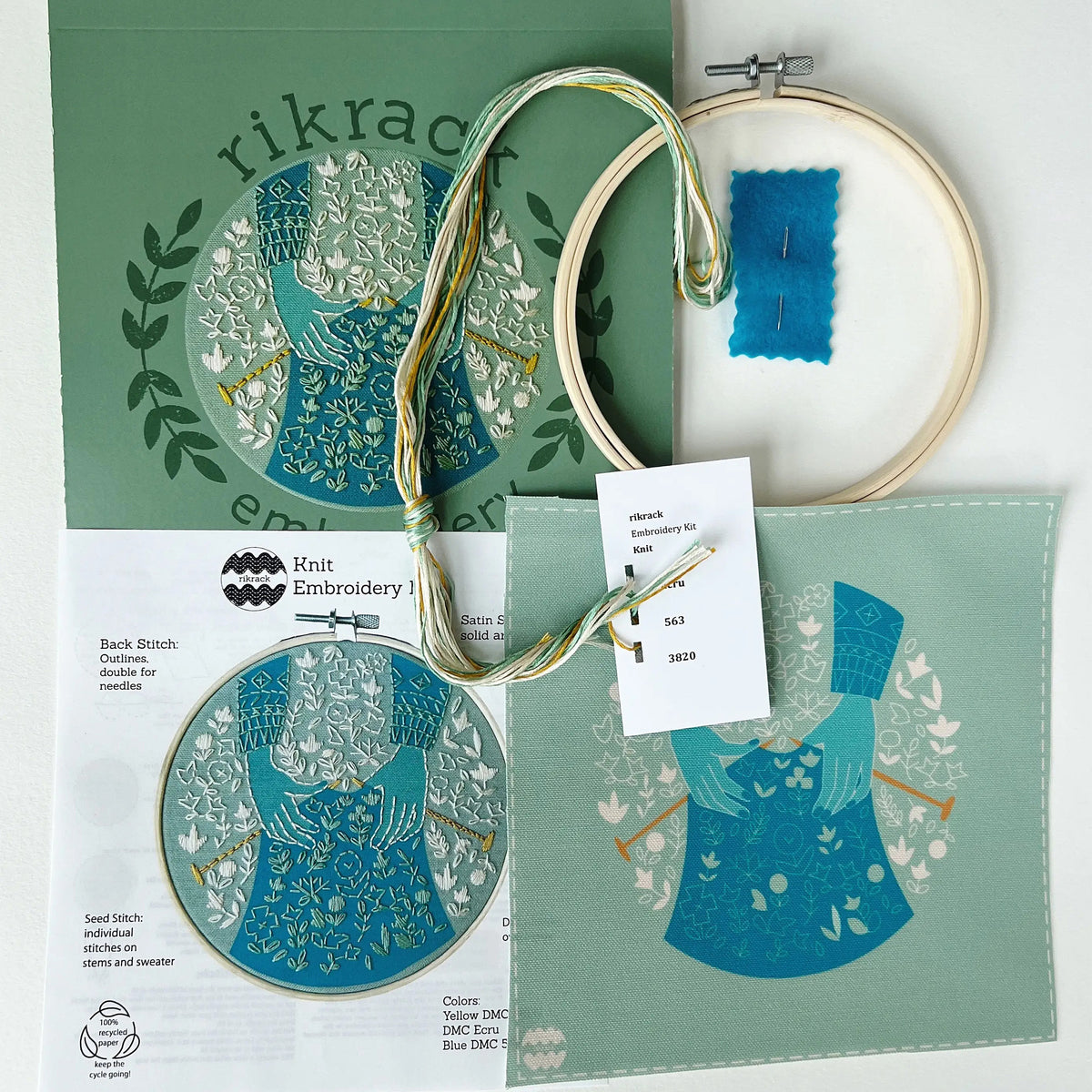 Knit Hand Embroidery Kit