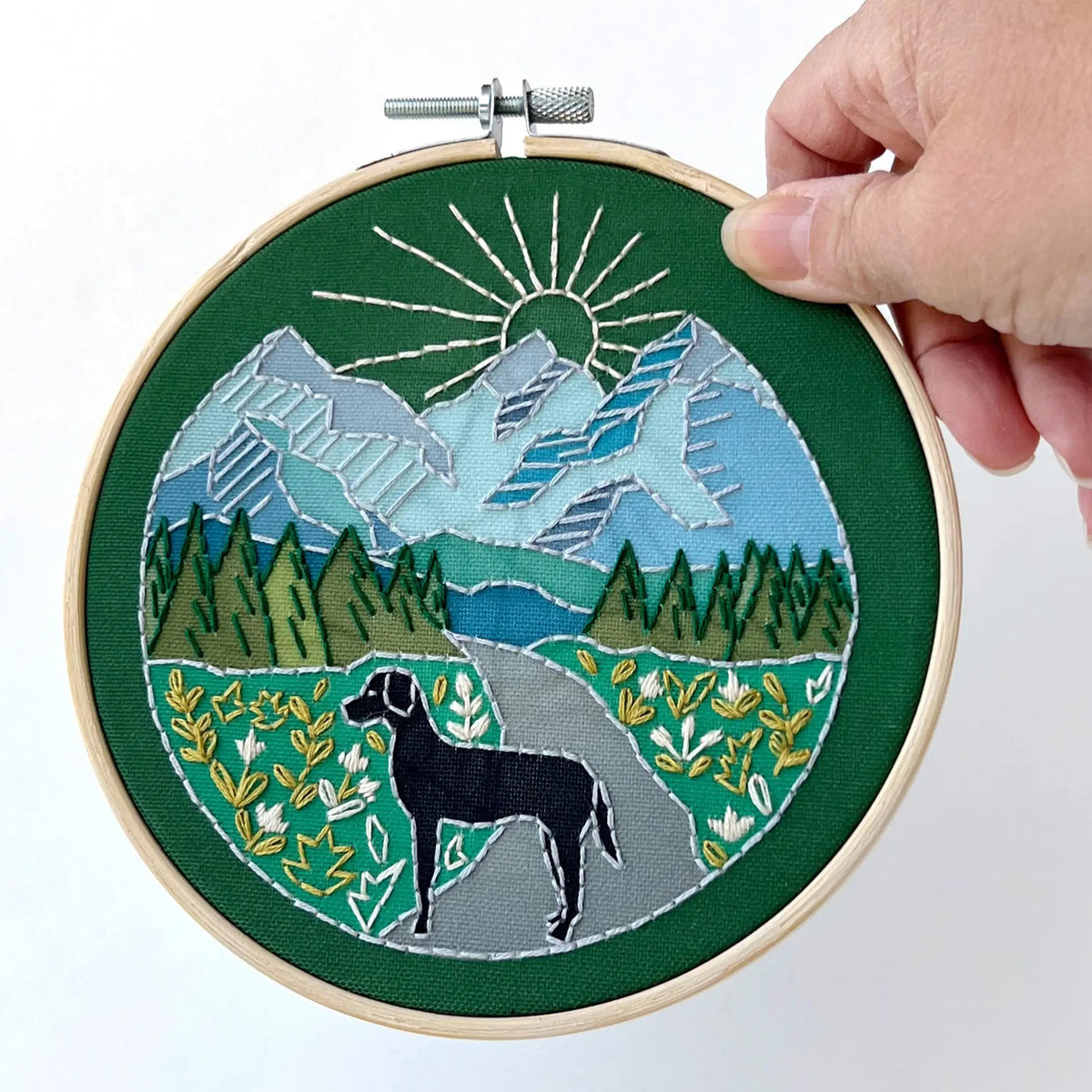 Trail Dog Hand Embroidery Kit