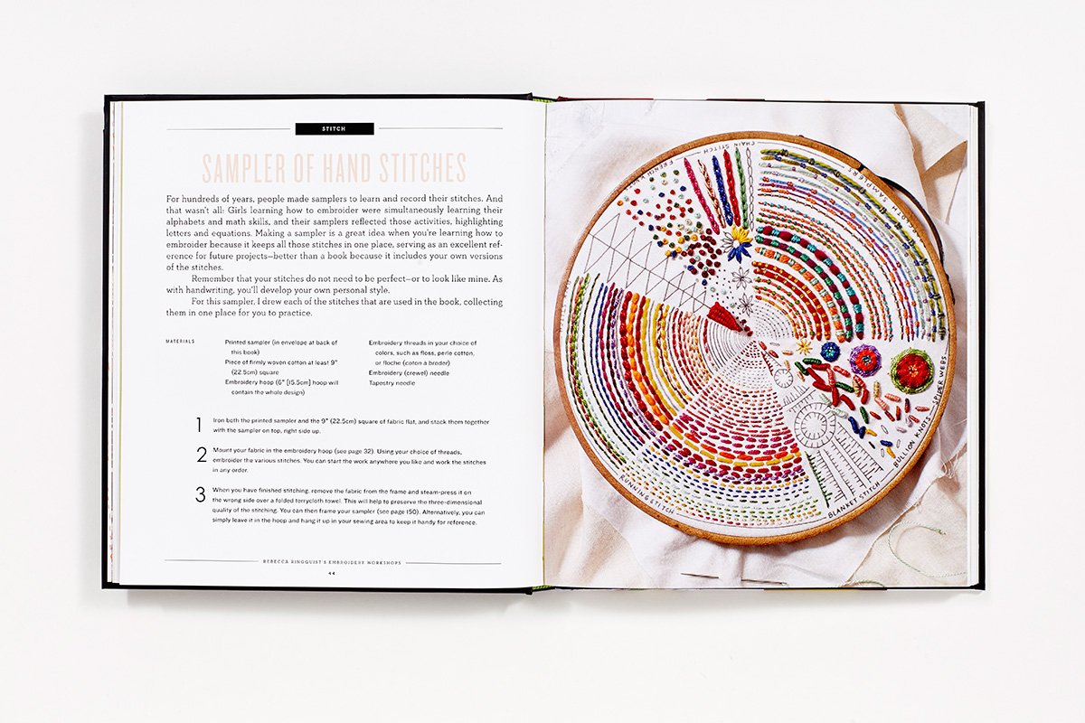 Rebecca Ringquist's Embroidery Workshops: A Bend-the-Rules Primer-Stitched Modern