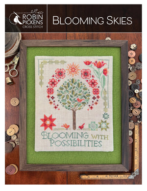 Blooming Skies Cross Stitch Pattern
