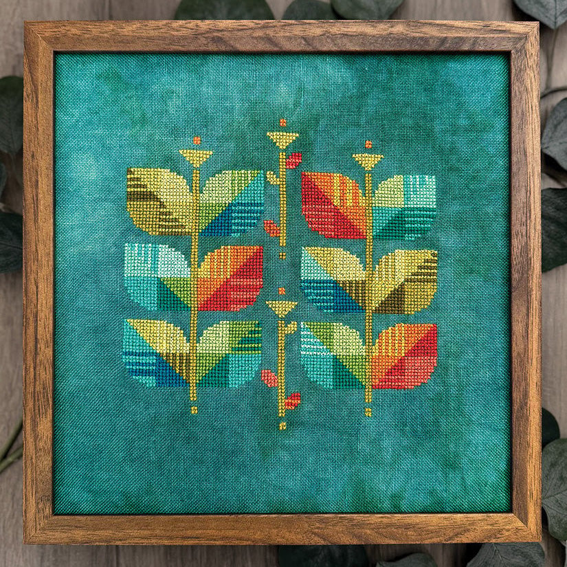 Madras Beanstalk Cross Stitch Pattern