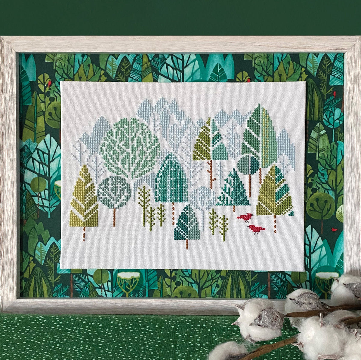 Pine Crossing Cross Stitch Pattern