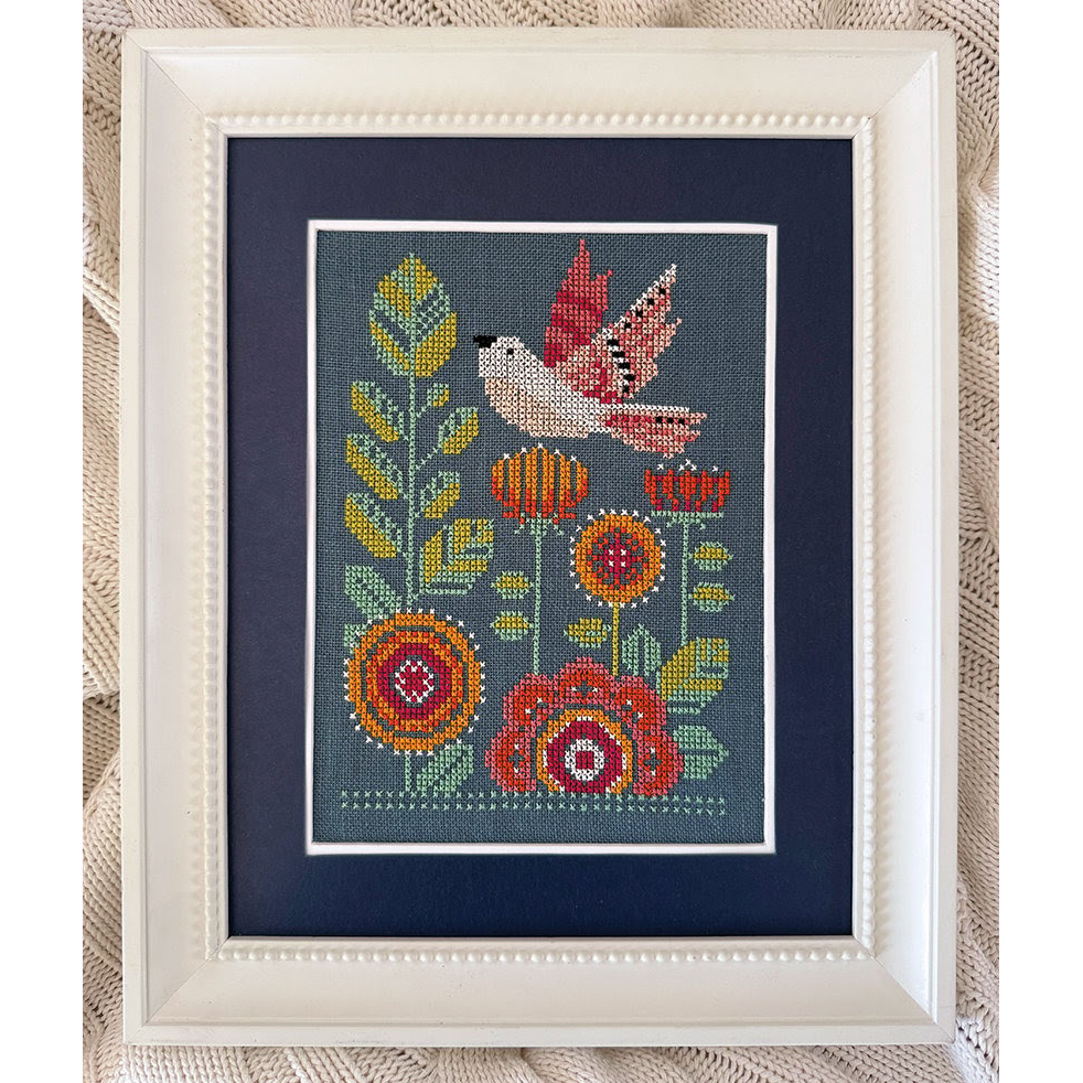 Fanciful Flight Cross Stitch Pattern-Stitched Modern