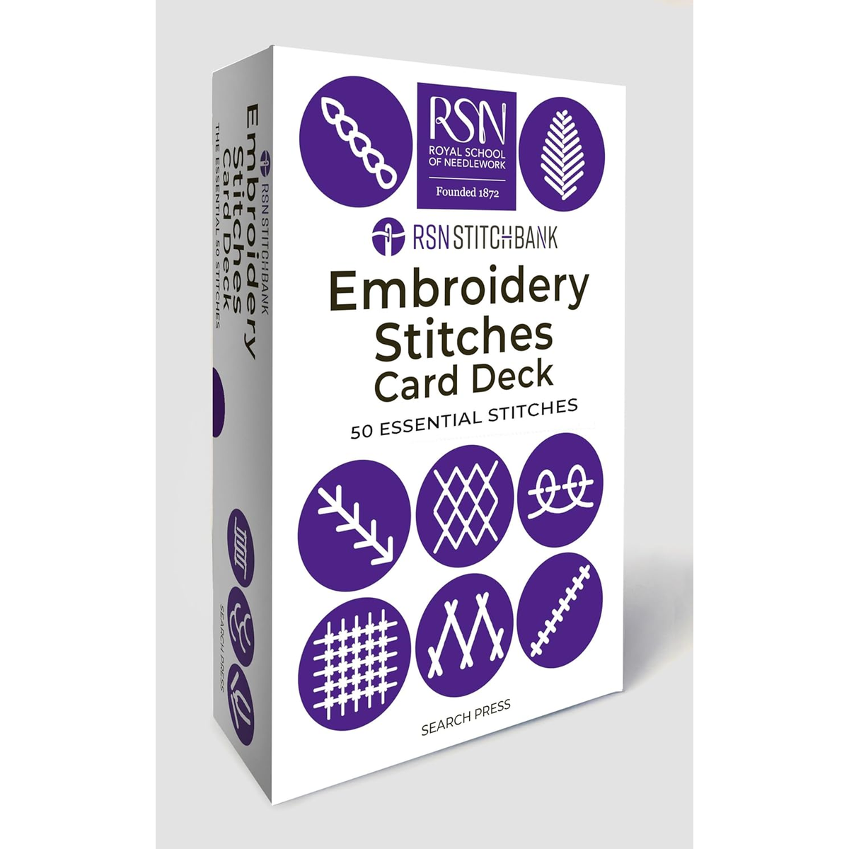 RSN Stitch Bank: The Embroidery Stitches Card Deck-Stitched Modern