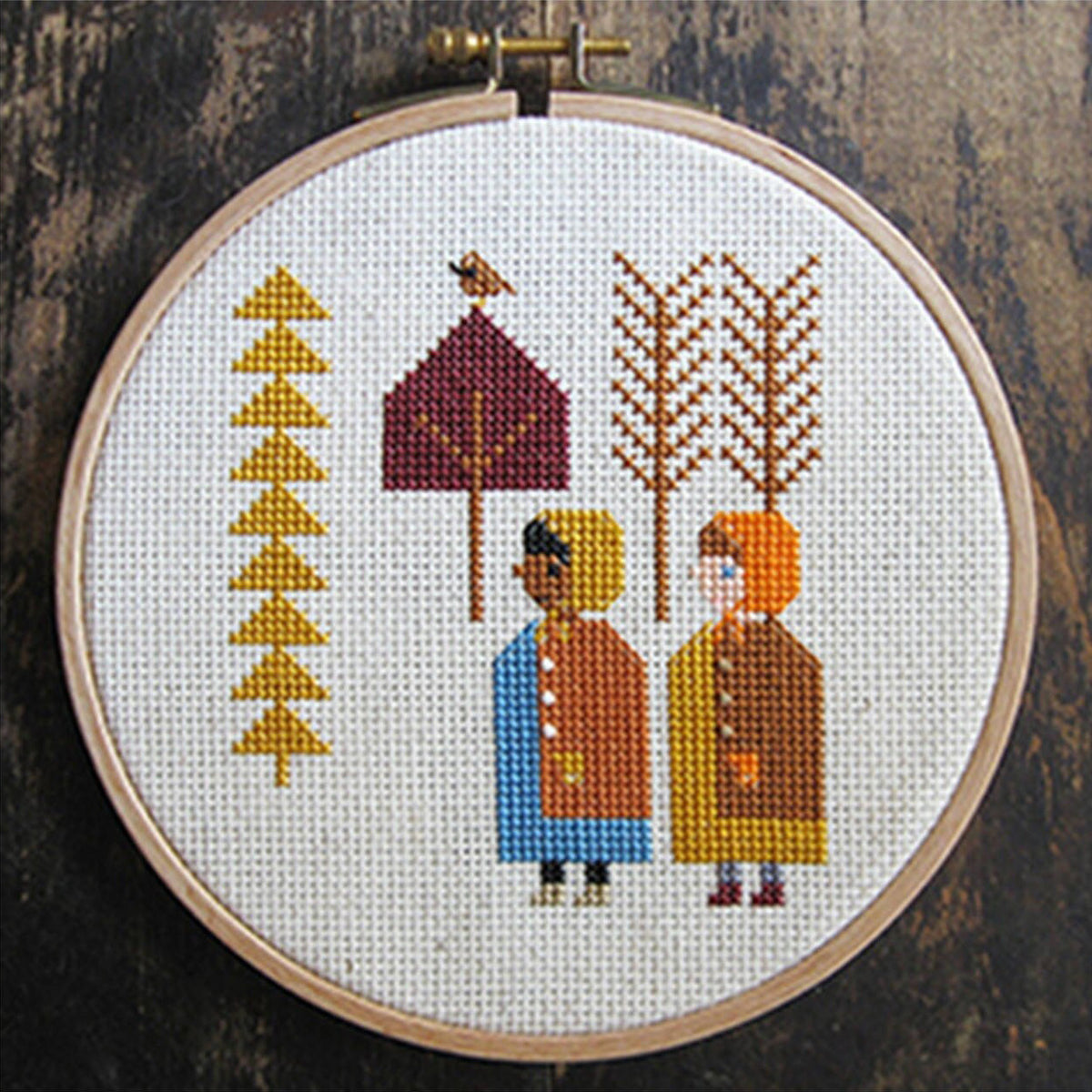 Autumn Trees Cross Stitch Pattern