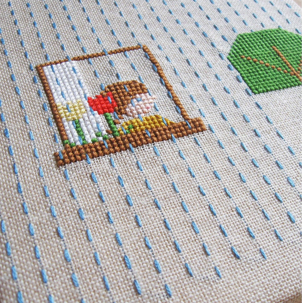 Spring Rain Cross Stitch Pattern