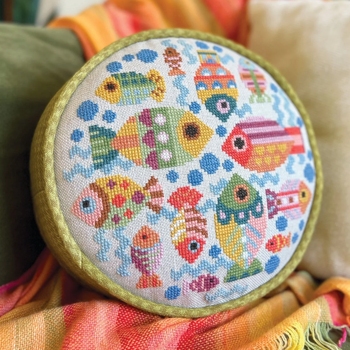 Fish Dish Cross Stitch Pattern